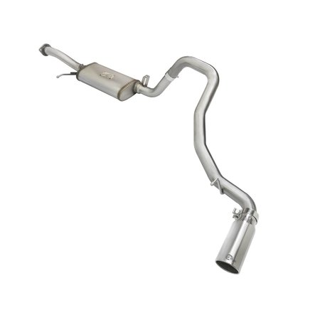 AFE Stainless Steel, With Muffler, 2.5 Inch Pipe Diameter, Single Exhaust With Single Exit 49-36115-P